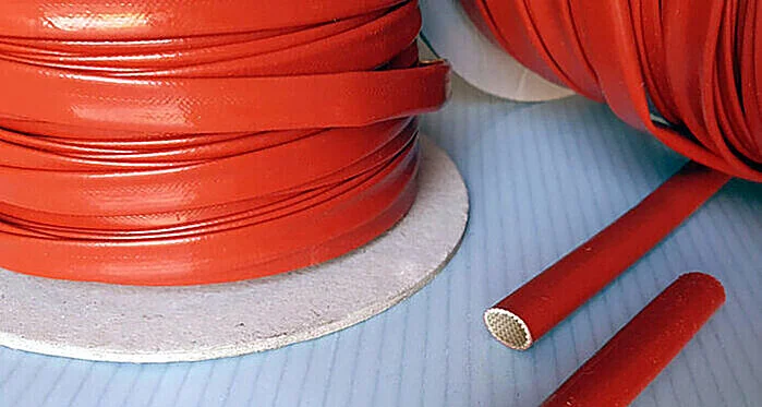 guaina fibra di vetro silicone isolante tubetto vetro silicone dielettrico
