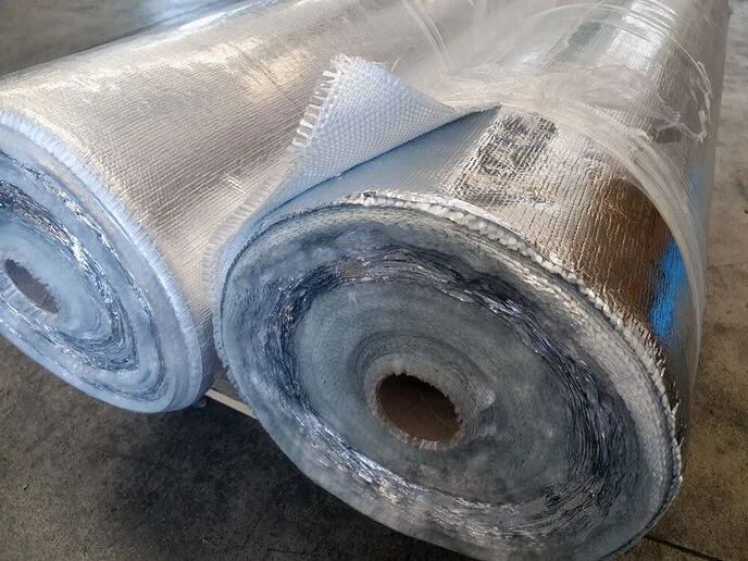 rotoli in vetro con alluminio da un lato